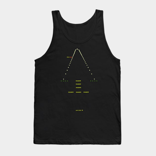 Illuminated Runway Aircraft Pilot Tank Top by Tengelmaker